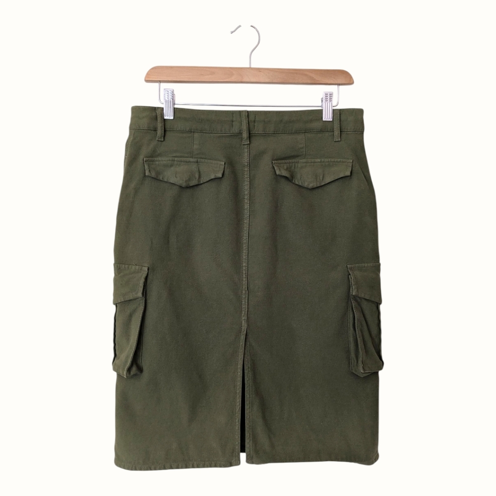 🫒 Aritzia Wilfred Free Cotton Lyocell Havasu Cargo Skirt, 8 - Picture 4 of 17